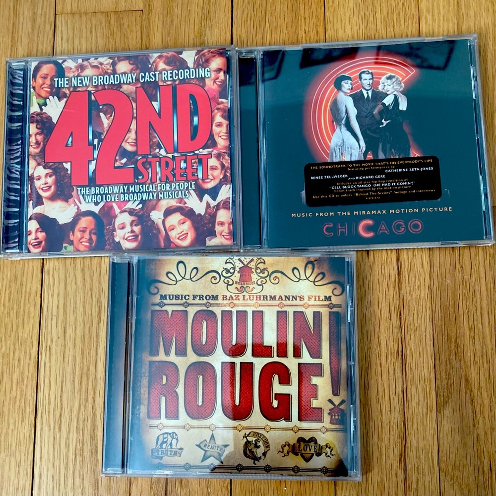 3 Vintage CDS: Movie&Theater Soundtracks: